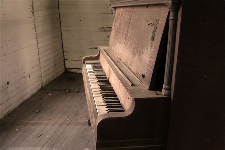 Old Piano in Old Church